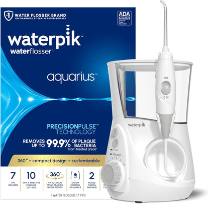 Waterpik Aquarius - Hilo dental de agua para limpieza de dientes, e...