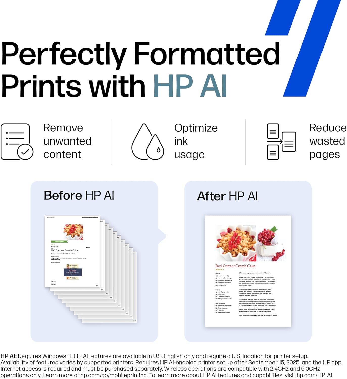 HP OfficeJet Pro 8139e Impresora inalámbrica de inyección de tinta todo en uno, impresión, escaneo, copia, fax, ADF, impresión a doble cara Lo mejor para la oficina en casa, 1 año de prueba de tinta instantánea incluida, habilitada para IA (40Q51A)