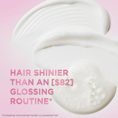 L'Oreal Paris Máscara capilar de laminación Glossing con ácido glicólico, tratamiento capilar para un brillo duradero y suavidad para cabello opaco y seco, EverPure, 5.1 onzas líquidas