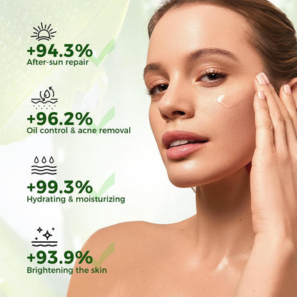 OUKEYA Gel de aloe vera: calmante, hidratante y nutritivo para cara...