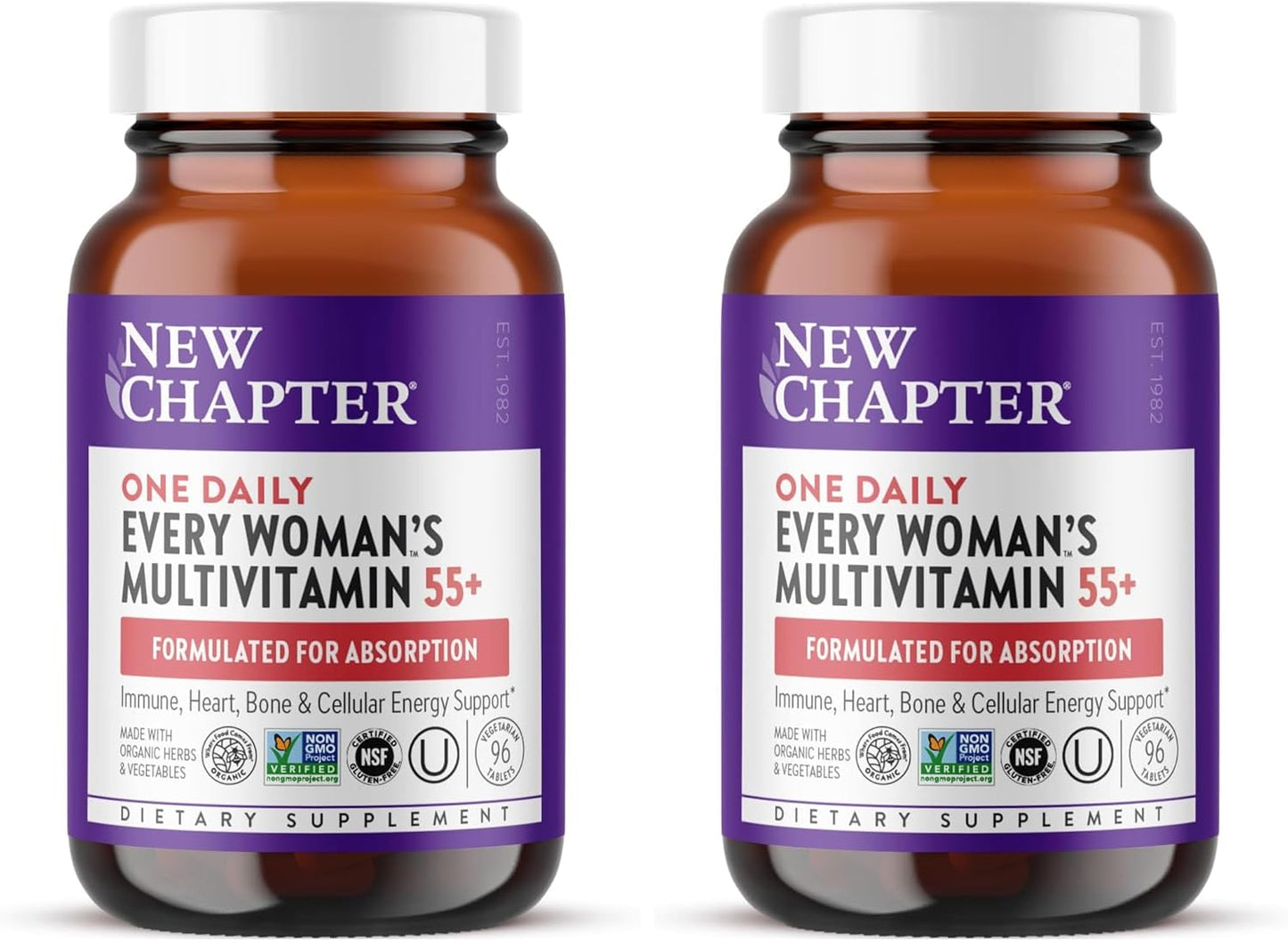 New Chapter Multivitamínico 55+, astaxantina, B6, B12, D3, vitamina...