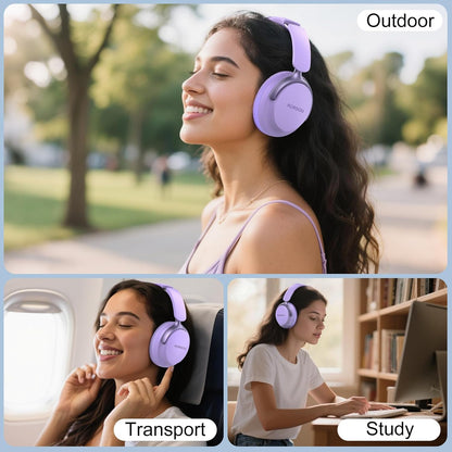 RORSOU B8 Bluetooth Headphones Over Ear, 6 EQ Music Modes and 50H P...