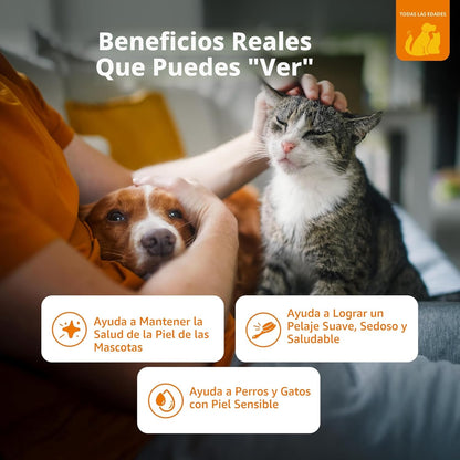 Zesty Paws Wild Alaskan Omega-3 mezcla de abadejo + aceite de salmó...