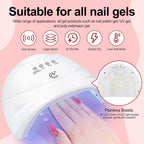 COSCELIA Kit de esmalte de uñas en gel de 53 piezas con luz UV y ki...