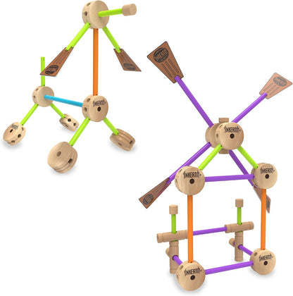 Tinkertoy - Juego de construcción retro en lata - 50 piezas