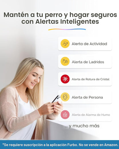 Furbo Cámara para perros de 360° [requiere suscripción] Desbloqueo...