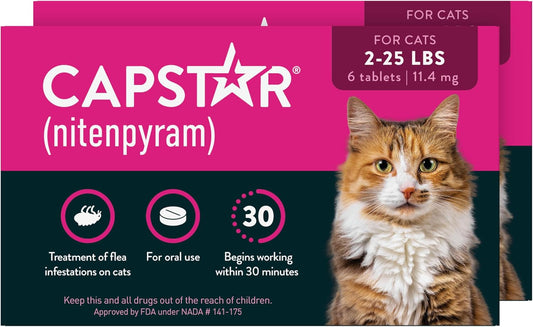 Capstar (nitenpyram) Tratamiento para pulgas en gatos, tratamiento...