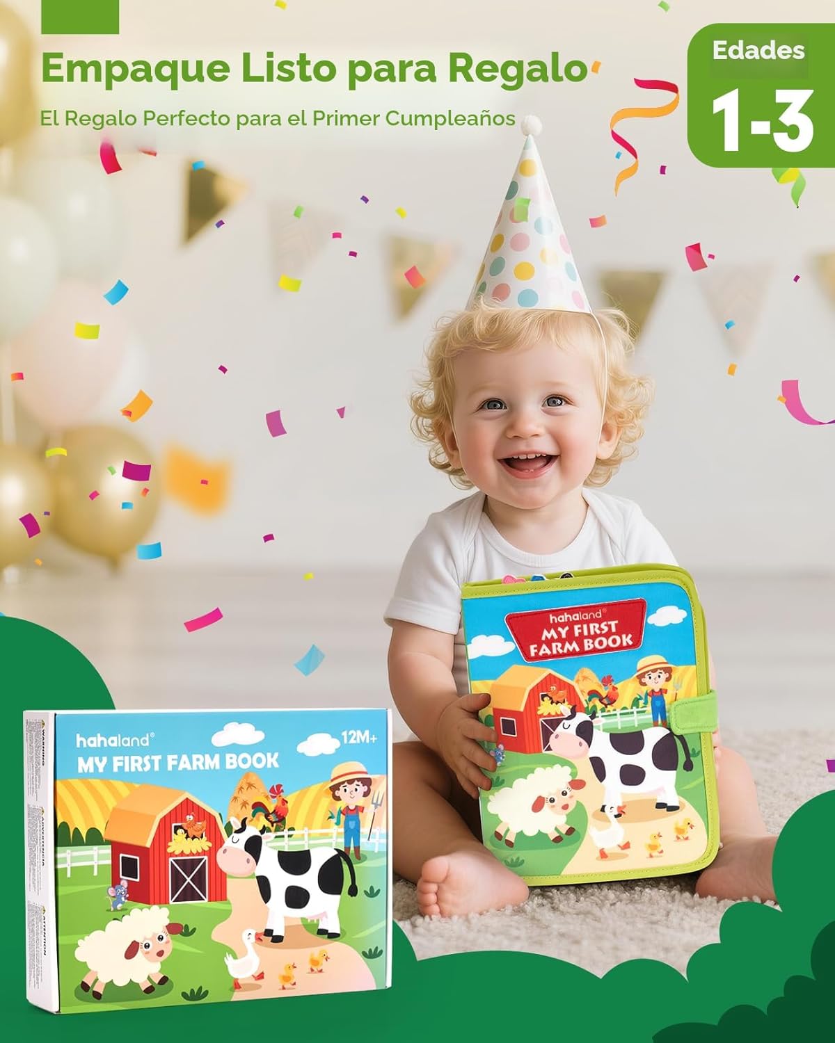 hahaland Libro de actividades para niños pequeños de 1 a 3 años \u2...