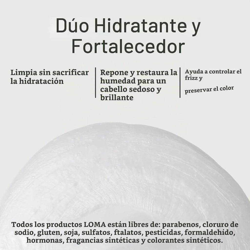 Loma Hair Care Dúo de champú y tratamiento hidratante