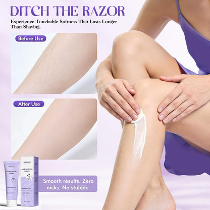 Crema depilatoria corporal y facial para mujeres y hombres, crema d...