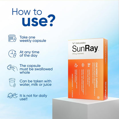Suplemento de vitamina D Sunray® Calcifediol | Vitamina D de acción...