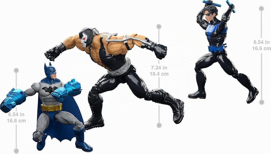 Mattel DC Premier 3 figuras de acción, 6.5 pulgadas, Batman y Night...