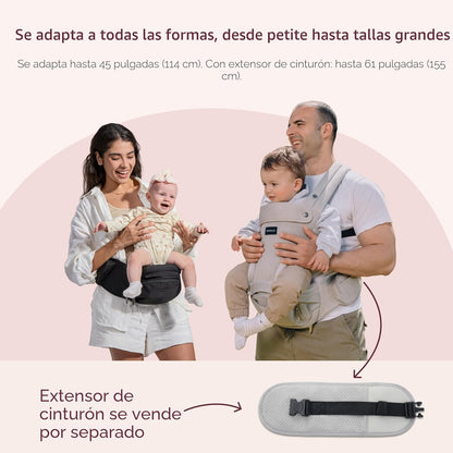 Momcozy Portabebés con asiento de cadera, transporte orientado haci...