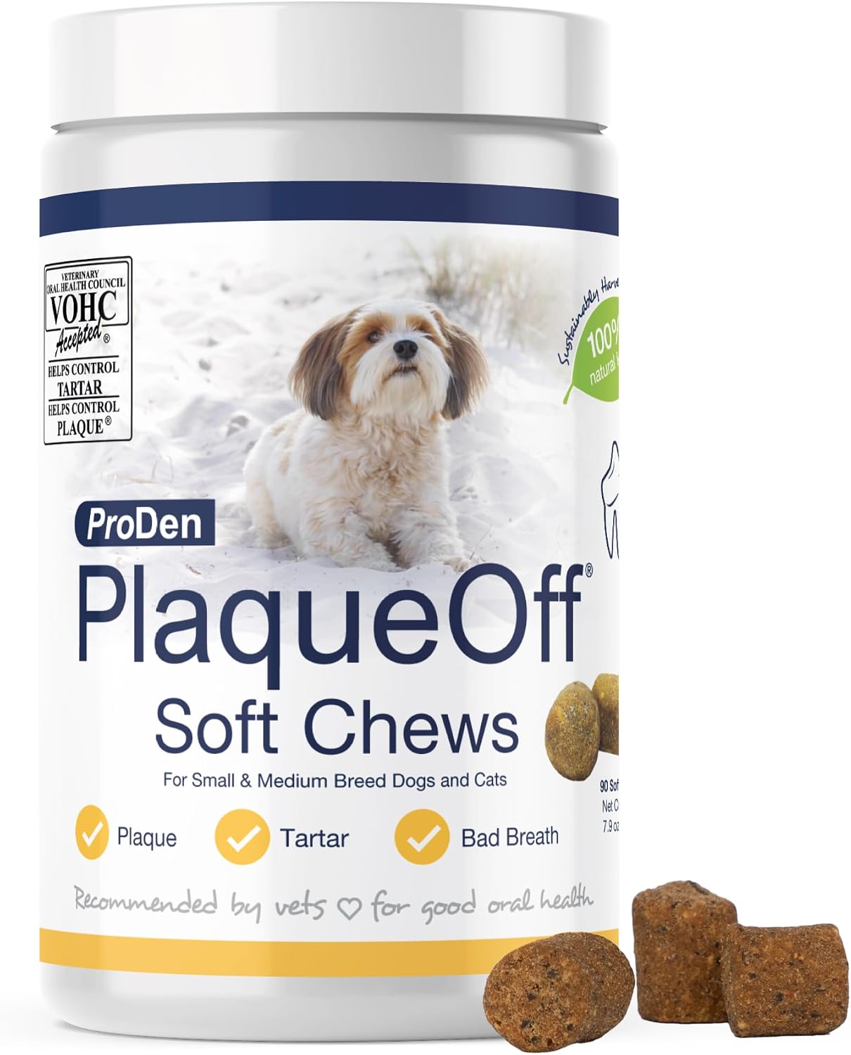 ProDen PlaqueOff Masticables Suaves con Algas Marinas Naturales - p...