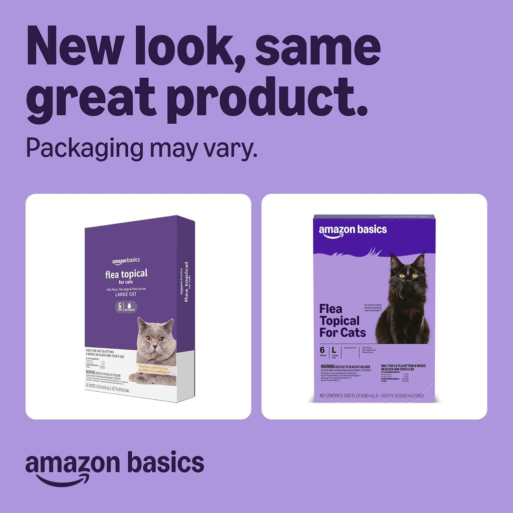 Amazon Basics Tratamiento tópico preventivo contra pulgas para gato...