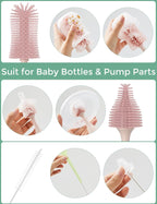 Momcozy Kit de biberones naturales y cepillo para biberones Momcozy...