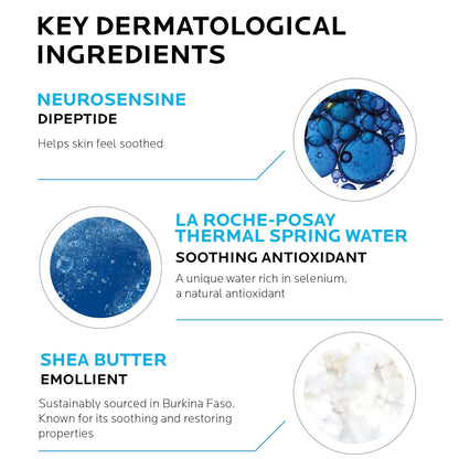 La Roche-Posay Toleriane Humectador facial, relajante, ultra Intenso, para piel sensible, de 1.35 onzas líquidas.