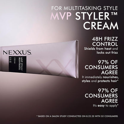 Nexxus Crema de peinado MVP Styler Hybrid Multitasking Hair Cream Powered by MVP Multi-Verse Polymers 6 oz
