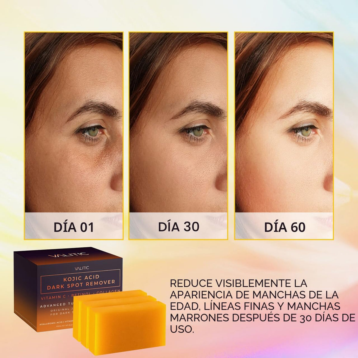 Valitic - Barra correctora de manchas oscuras unisex, 3.53 onzas, j...
