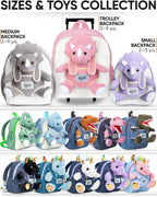 Naturally KIDS Mochila para niños pequeños con juguete Triceratops...