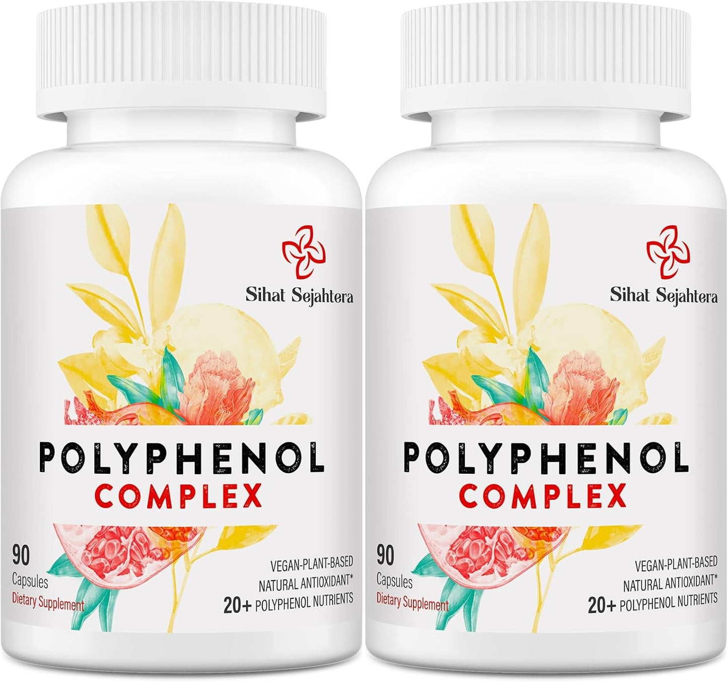 Sihat Sejahtera Suplemento de polifenoles de 67,500 mg, potentes an...