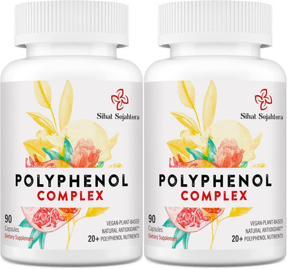 Sihat Sejahtera Suplemento de polifenoles de 67,500 mg, potentes an...