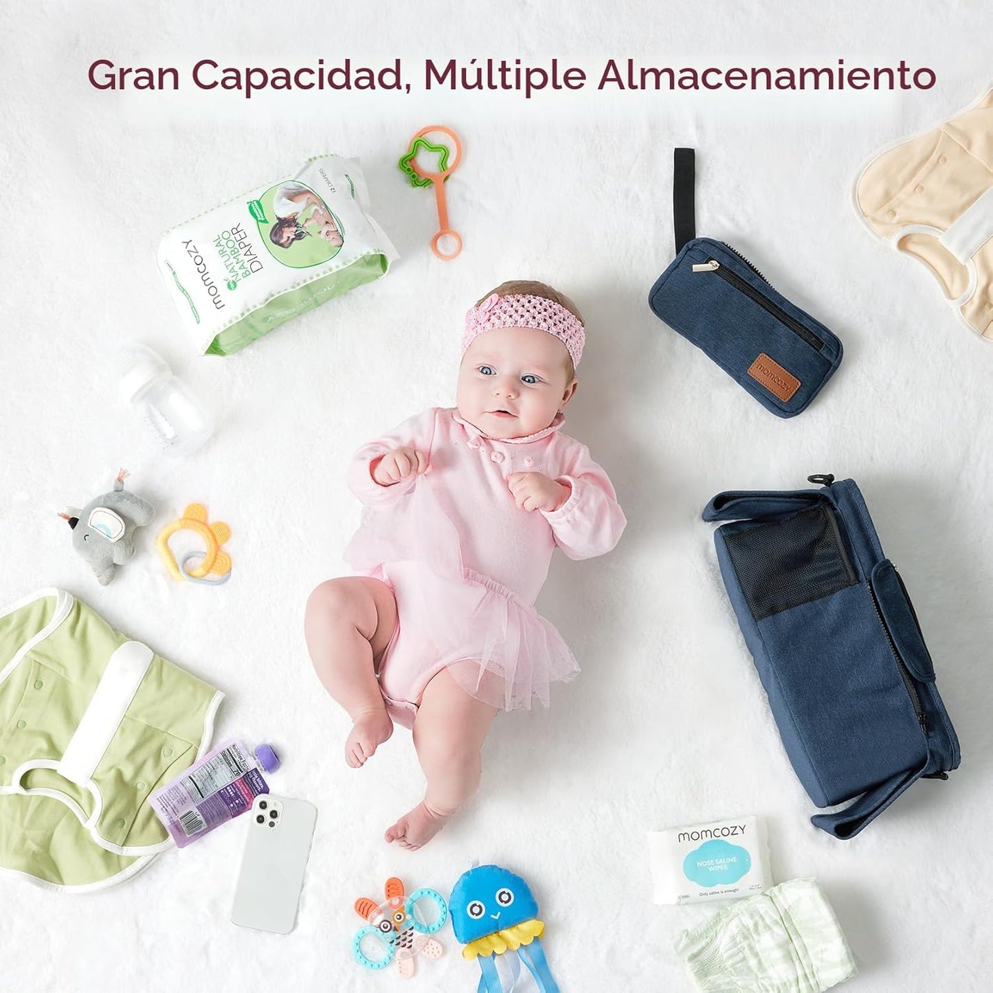 Momcozy: Organizador universal para cochecito con soporte para taza...