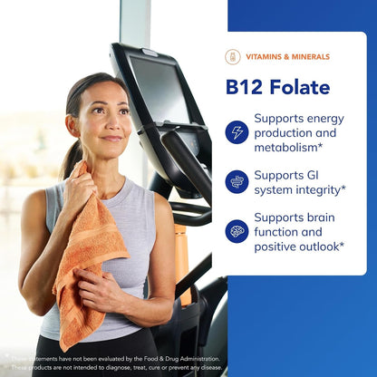 Pure Encapsulations B12 Folato - Suplemento energético para apoyar...