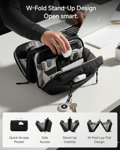 LUGGEX CBX01 - Estuche de viaje organizador de electrónica, bolsa d...