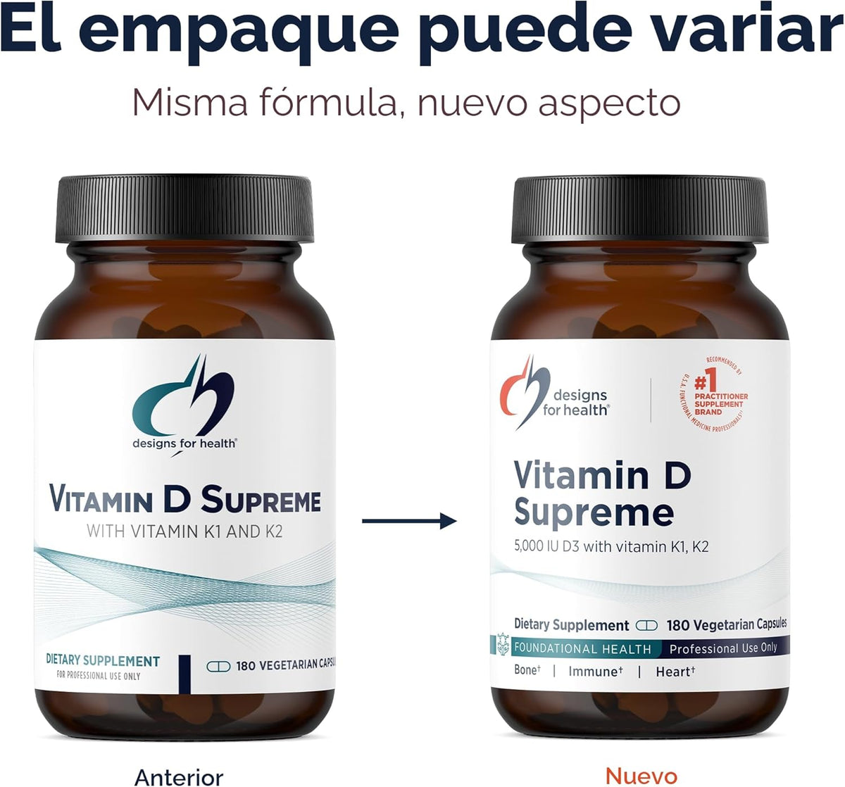 Designs for Health Vitamin D Supreme - Vitamina D 5000 IU con 2000...