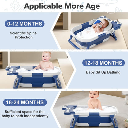Bañera plegable para bebé recién nacido, bañera plegable para bebé...