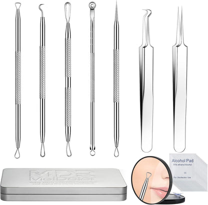 Meidaier Kit de eliminación de puntos negros, extractor de comedona...