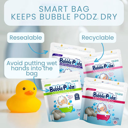 TruKid Bubble Podz - Baño de burbujas para niños, niños pequeños y...