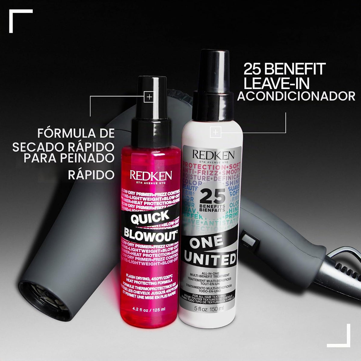 Redken Spray Protector Térmico para Secado Rápido para Todos los Ti...