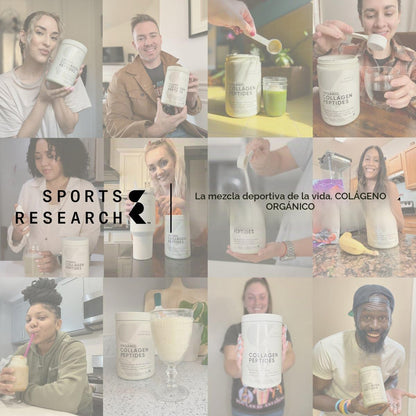 Sports Research Péptidos de colágeno \u2013 Polvo de proteína de co...