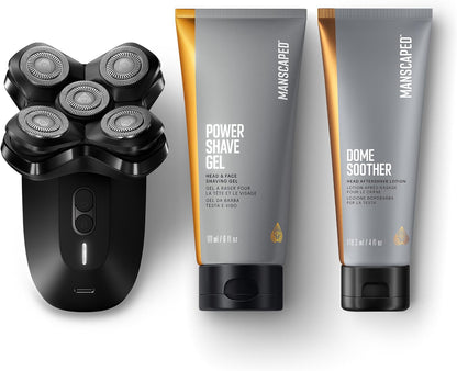 MANSCAPED® The Dome Shaver™ PRO Package - Afeitadora de cabeza para...