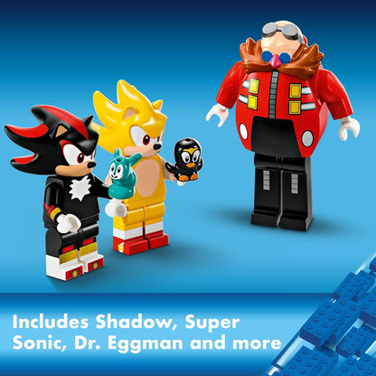 LEGO Sonic The Hedgehog: Super Sonic vs. Egg Drillster - Juguete de Gaming con Shadow y Dr. Eggman, Set de Construcción de Juguetes para Niños y Niñas de 8 Años en Adelante, 76999