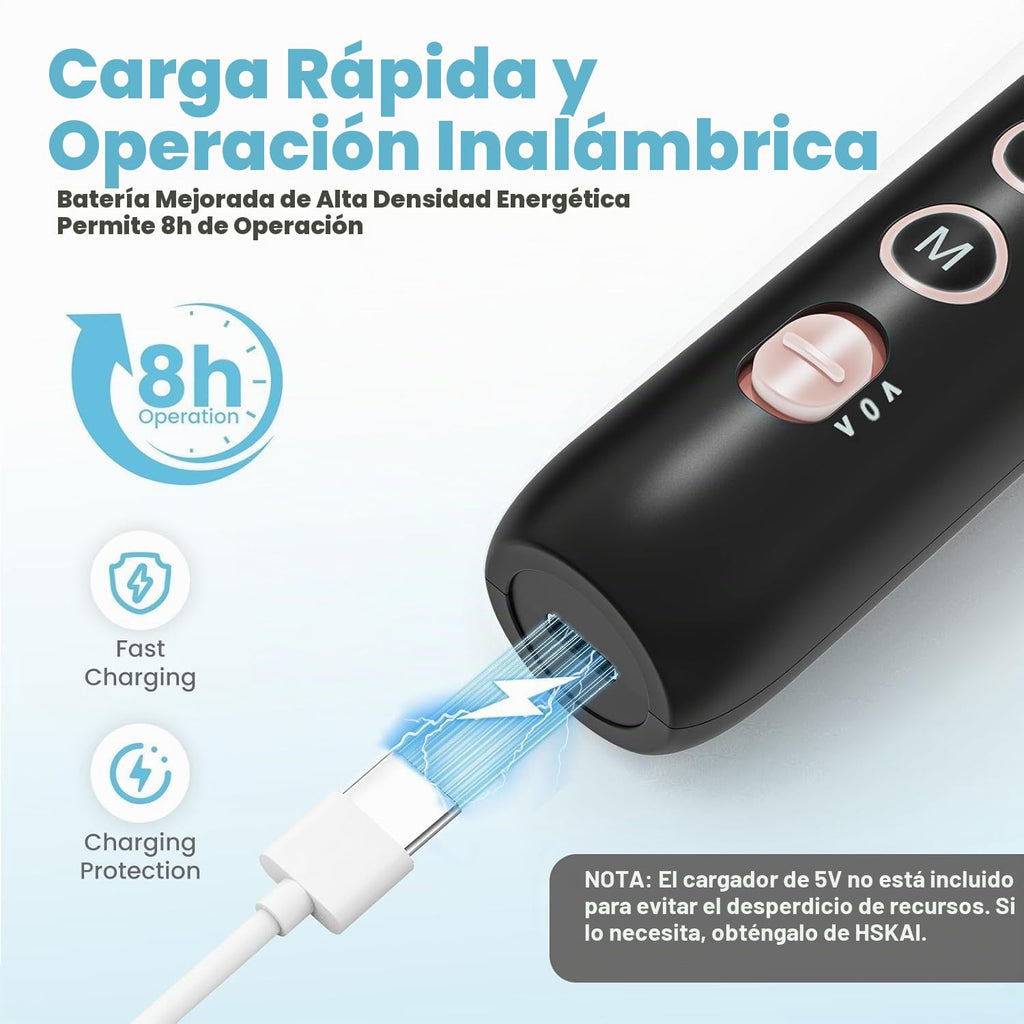 Taladro eléctrico para limas de uñas, molinillo de uñas para uñas g...