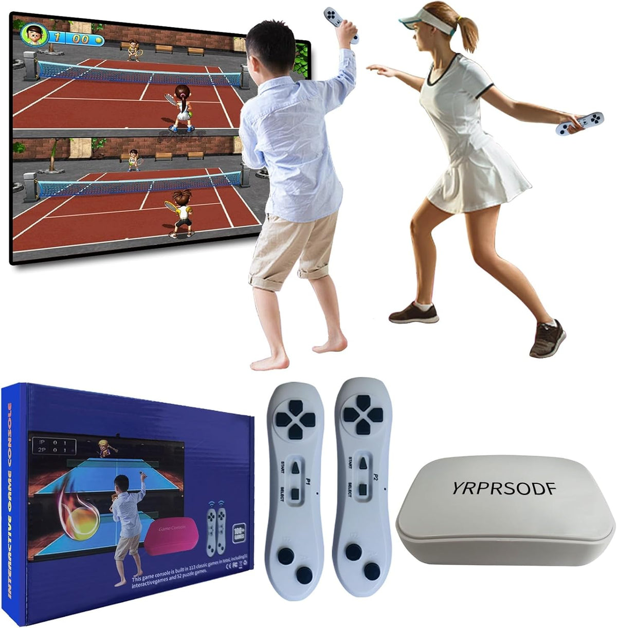 YRPRSODF Consola de juegos de TV integrada con más de 100 juegos, m...