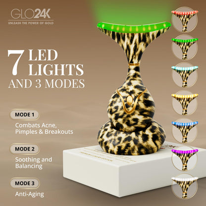 GLO24K Luz Roja para Cara y Cuello Dispositivo de Belleza \u2013 Ac...
