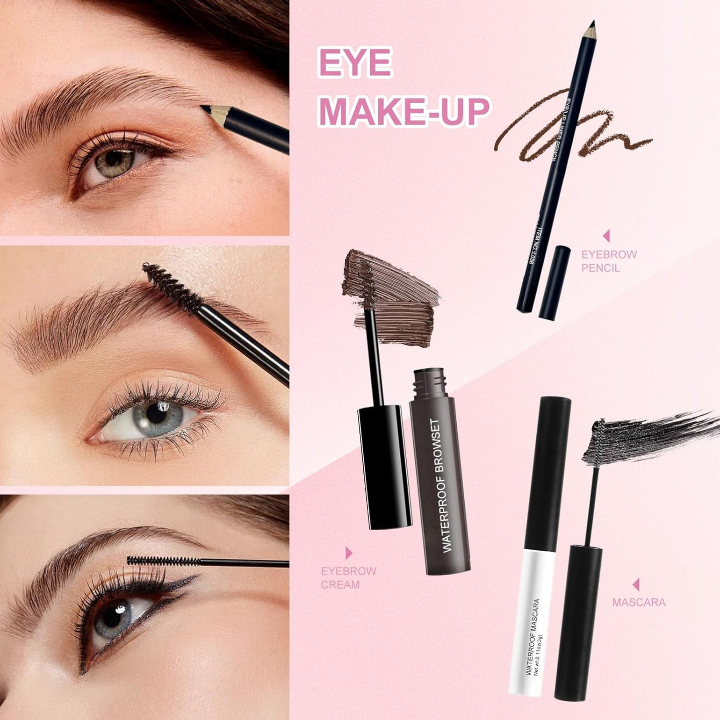 Kit completo de maquillaje para niñas, adolescentes, mujeres, kit de maquillaje para adolescentes, juegos de maquillaje para principiantes, juego de regalo de maquillaje de Navidad, kits de maquillaje