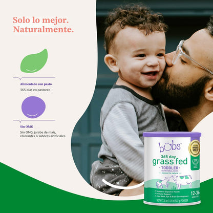 Bubs 365 Bebida Nutricional para Niños Pequeños de Ganado Alimentad...