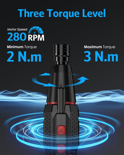 Temracha Destornillador Eléctrico Inalámbrico Mejorado de 4.2V, Jue...