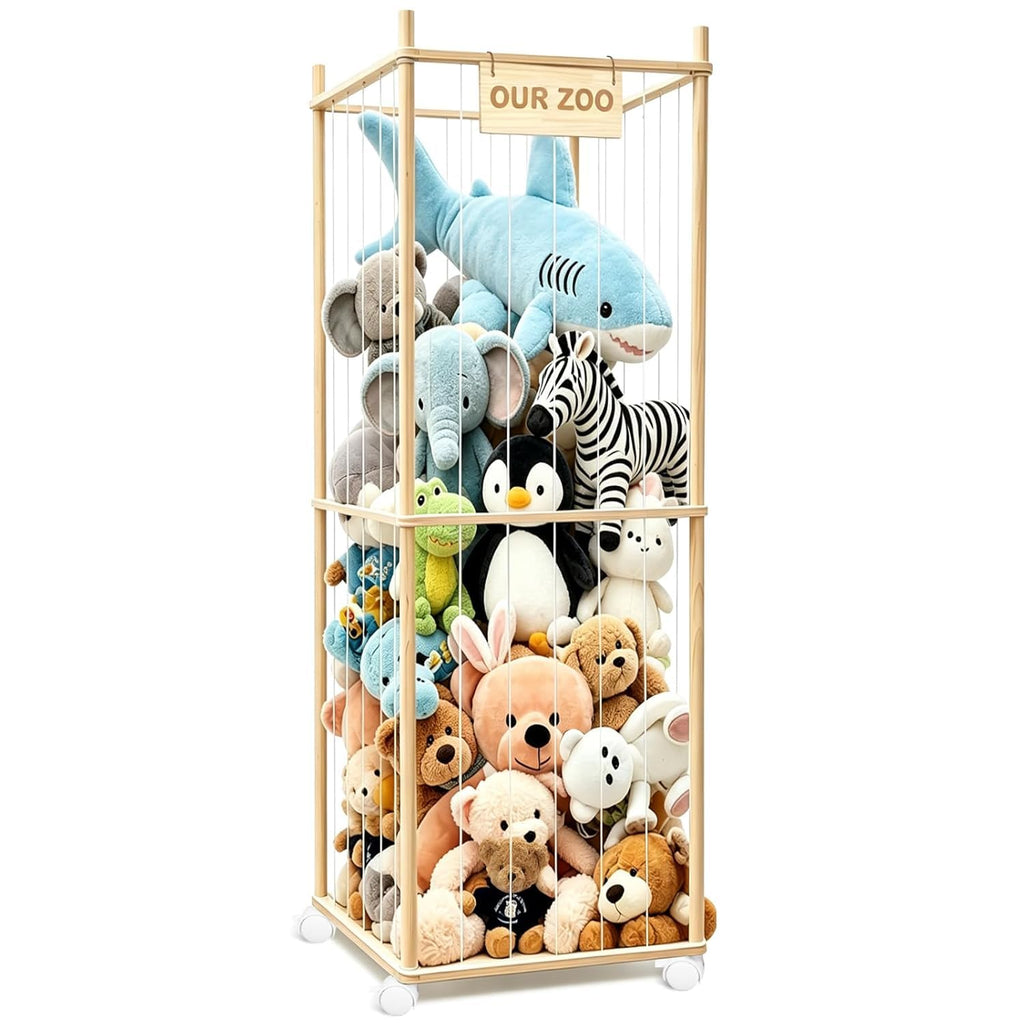 BENCHRY Almacenamiento de animales de peluche, almacenamiento de me...