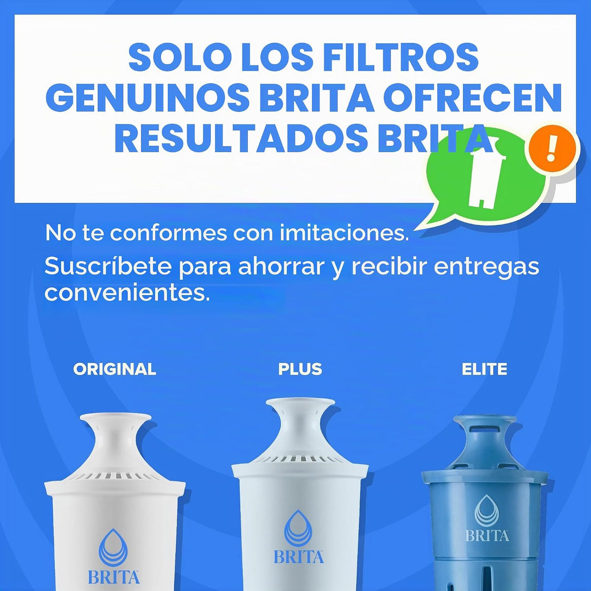 Brita Jarra de filtro de agua de todo el día, blanco, grande, 10 ta...