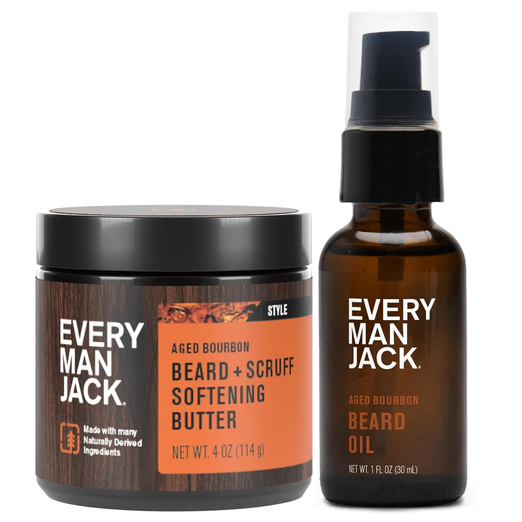 Every Man Jack Aceite hidratante para barba y mantequilla para homb...