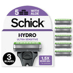 Schick Maquinillas de afeitar Hydro Ultra Sensitive de 3 cuchillas...