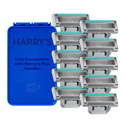 Harry's Plus - Recambios de maquinilla de afeitar, 10 cartuchos...