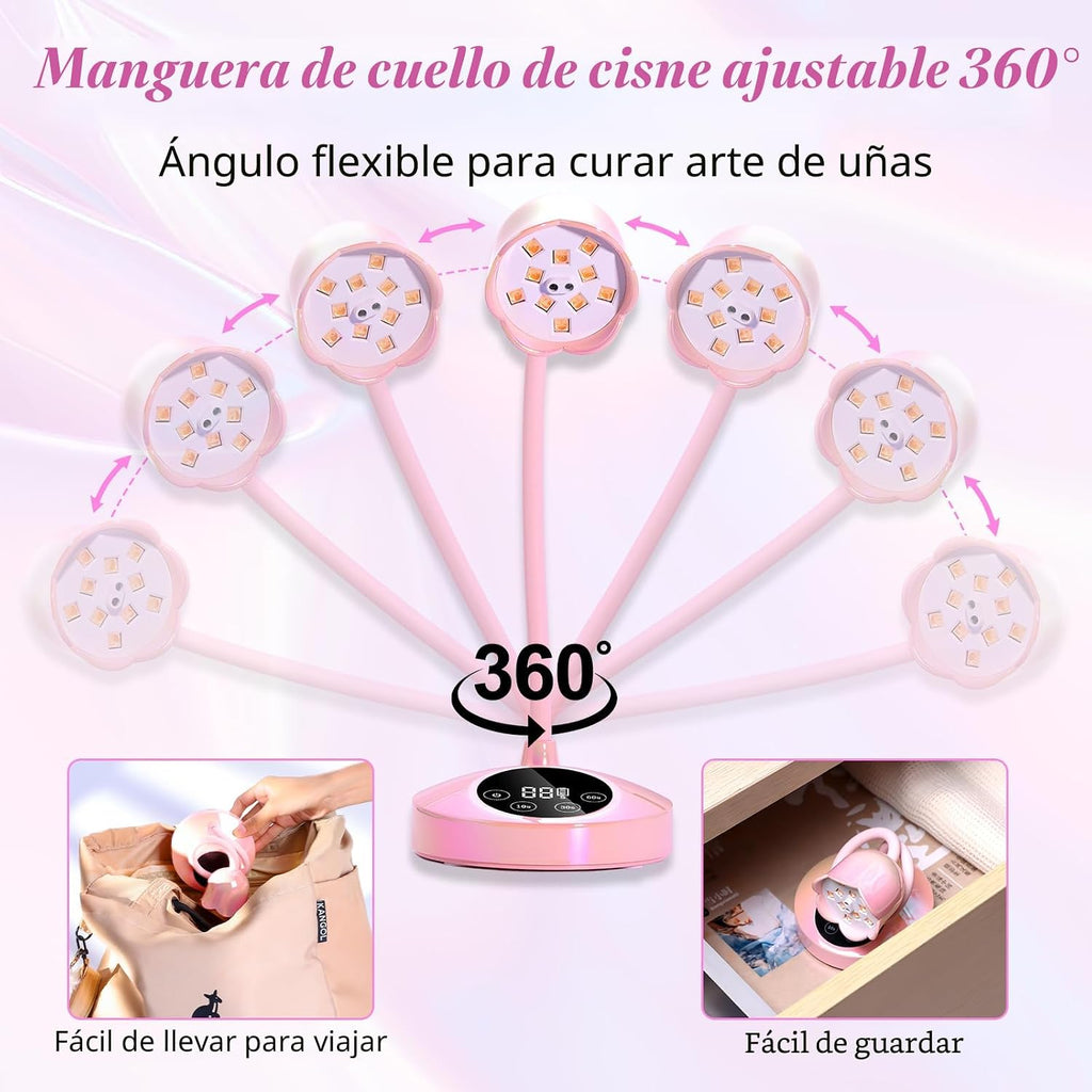 Makartt Flash Cure - Lámpara de uñas UV para uñas de gel, diseño de...