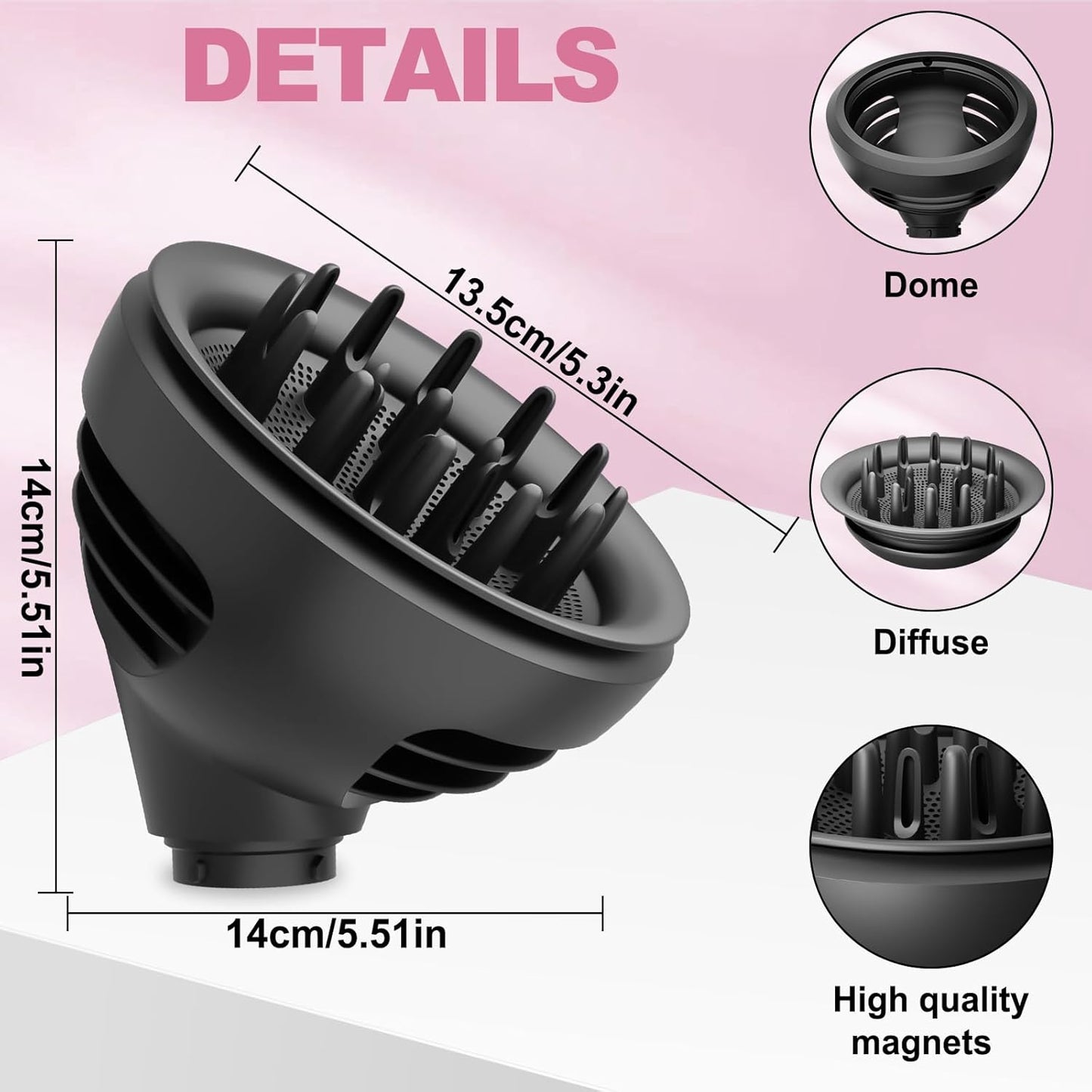 YTCHYYSK Accesorio difusor de rizos ondulados para Dyson Airwrap HS...